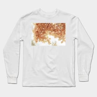 Soft light-brown maple leaves in autumn Long Sleeve T-Shirt